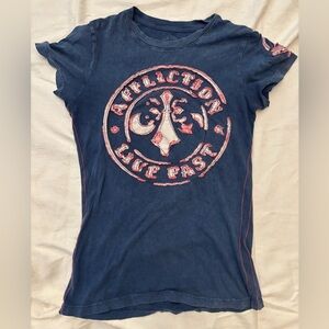 Affliction pink and blue tshirt